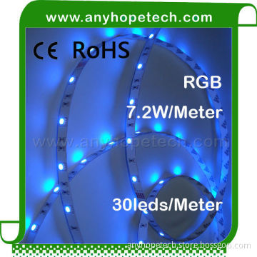 China factory price 5050 150LEDs colorful indoor rgb led strip tape with CE RoHS